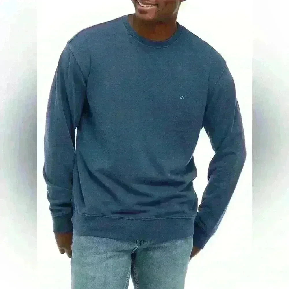 Crown & Ivy Men’s Blue Pullover Crew Light Sweater size Medium